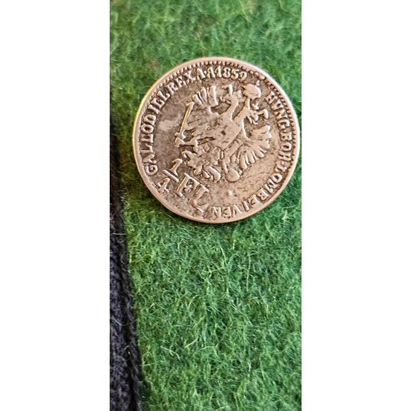 Original Boos Austria Jacket Boiled Wool Coin Silver Button Women Size S Green - Picture 3 of 11